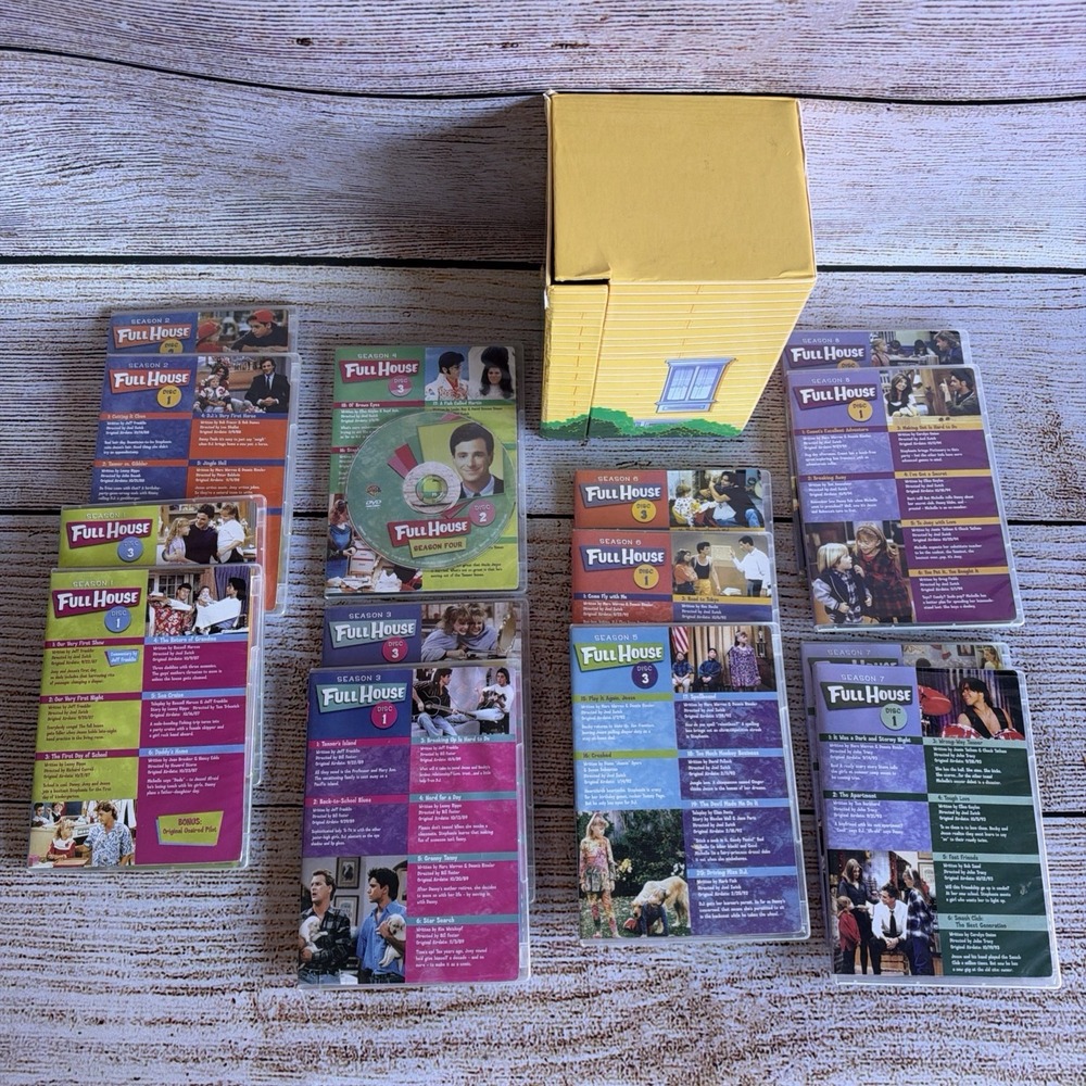Full House DVD House Shaped Box Set Incomplete Seasons Lot As-Is